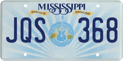MS license plate JQS368