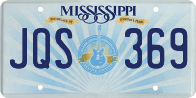 MS license plate JQS369