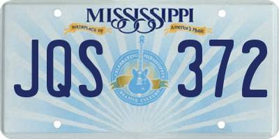 MS license plate JQS372