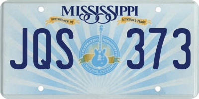 MS license plate JQS373