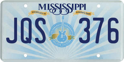 MS license plate JQS376