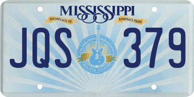 MS license plate JQS379