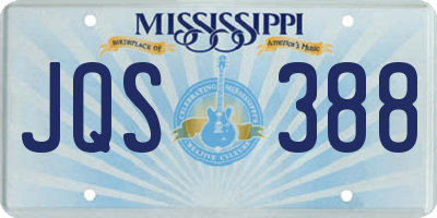 MS license plate JQS388