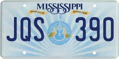 MS license plate JQS390