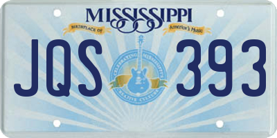 MS license plate JQS393