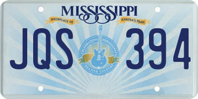 MS license plate JQS394