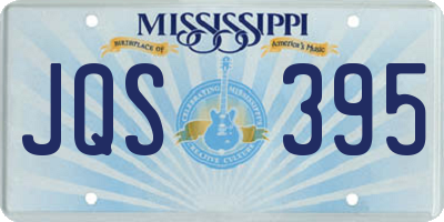 MS license plate JQS395