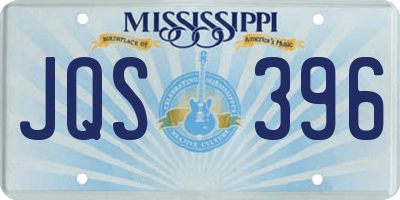 MS license plate JQS396