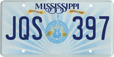 MS license plate JQS397