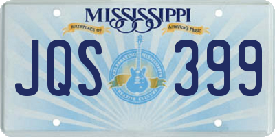 MS license plate JQS399