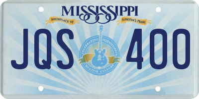 MS license plate JQS400