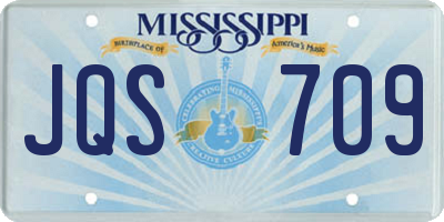 MS license plate JQS709