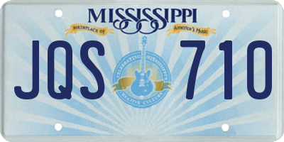 MS license plate JQS710