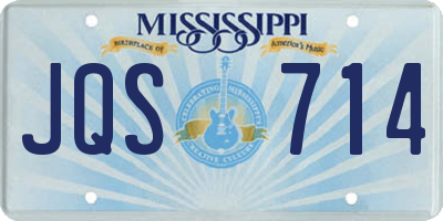 MS license plate JQS714