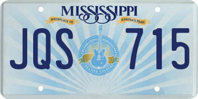 MS license plate JQS715