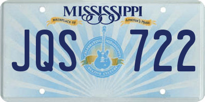 MS license plate JQS722