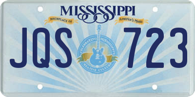 MS license plate JQS723