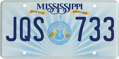 MS license plate JQS733