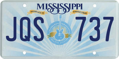 MS license plate JQS737
