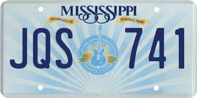MS license plate JQS741