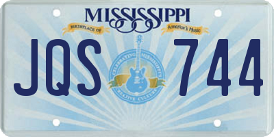 MS license plate JQS744