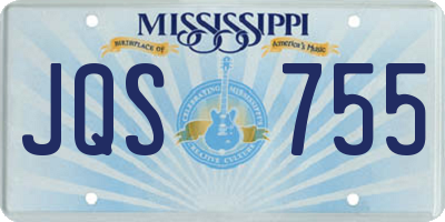 MS license plate JQS755