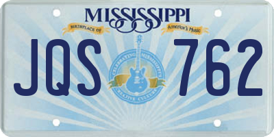 MS license plate JQS762