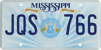 MS license plate JQS766