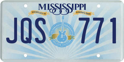 MS license plate JQS771
