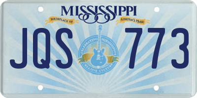 MS license plate JQS773