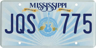 MS license plate JQS775