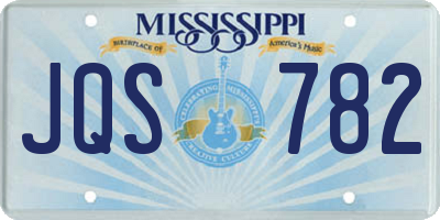 MS license plate JQS782