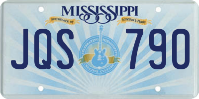 MS license plate JQS790