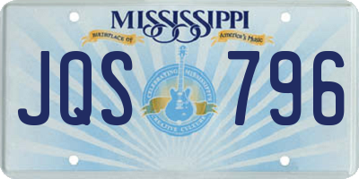 MS license plate JQS796
