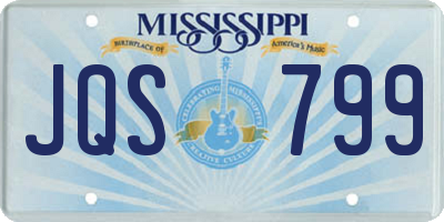 MS license plate JQS799