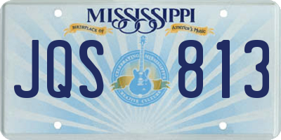 MS license plate JQS813