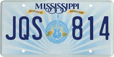 MS license plate JQS814