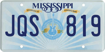 MS license plate JQS819