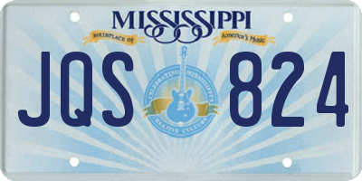 MS license plate JQS824