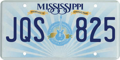 MS license plate JQS825