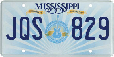 MS license plate JQS829