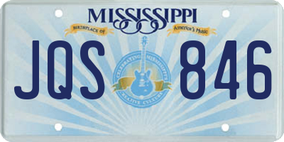 MS license plate JQS846