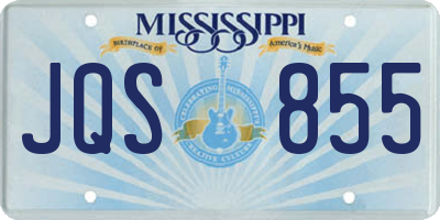 MS license plate JQS855