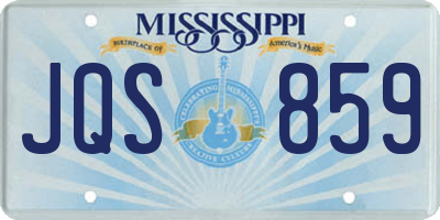 MS license plate JQS859