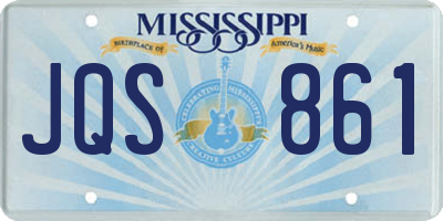 MS license plate JQS861