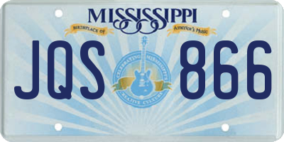 MS license plate JQS866