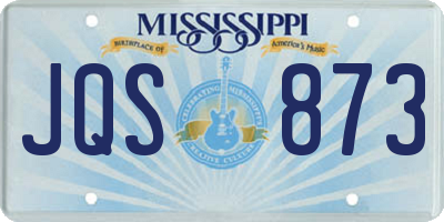 MS license plate JQS873