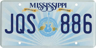 MS license plate JQS886