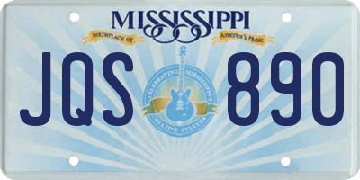 MS license plate JQS890