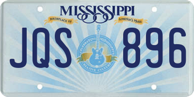 MS license plate JQS896